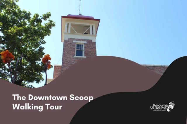 Uncover the hidden stories of Downtown Kelowna on a lively 1.5 km walking tour. From historic newspaper clippings to the birth of Bernard Avenue, early settlers, downtown fires, and the legacy of Okanagan Lake — history comes alive around every corner.

Perfect for visitors and locals alike — come see the city in a whole new light!

Tour leaves from the Okanagan Heritage Museum.

Private bookings upon request.

For any inquiries, please contact education@kelownamuseums.ca.

$15 

July 24 | 6-8pm & August 23 | 10am-12pm

Visit the link in our profile to register!
.
.
.
#KelownaEvents #GuidedTours #ExploreKelowna #KelownaHistory #TourismKelowna #KelownaMuseums #Kelowna #YLW #DowntownKelowna